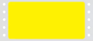 Label Dot Matrix Paper Permanent 4" X 1.9375 Yellow 5000 Per Case