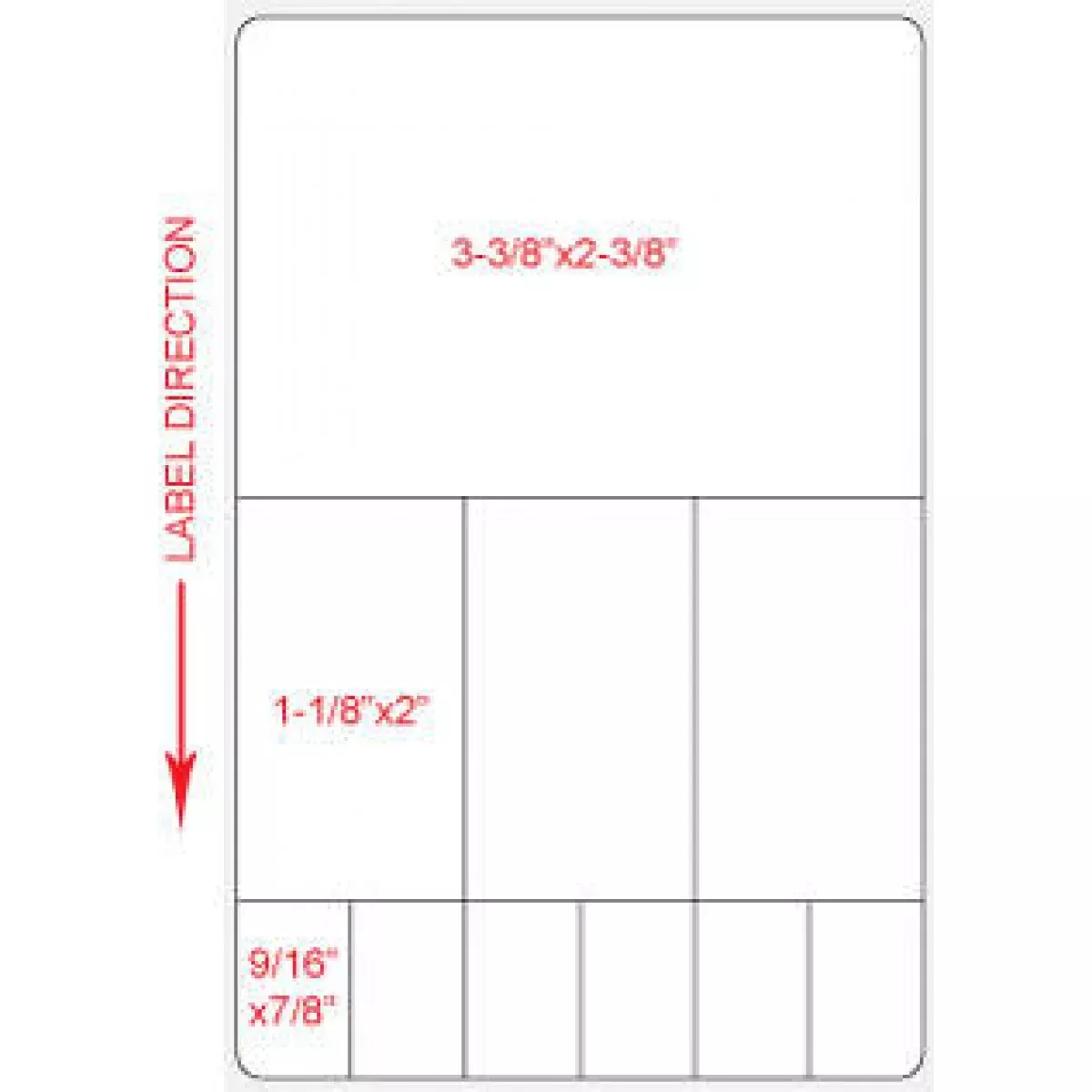 Label Meditech Direct Thermal Paper Permanent 3" Core 3 3/8" X 5 1/4" White 1000 Per Roll, 2 Rolls Per Case