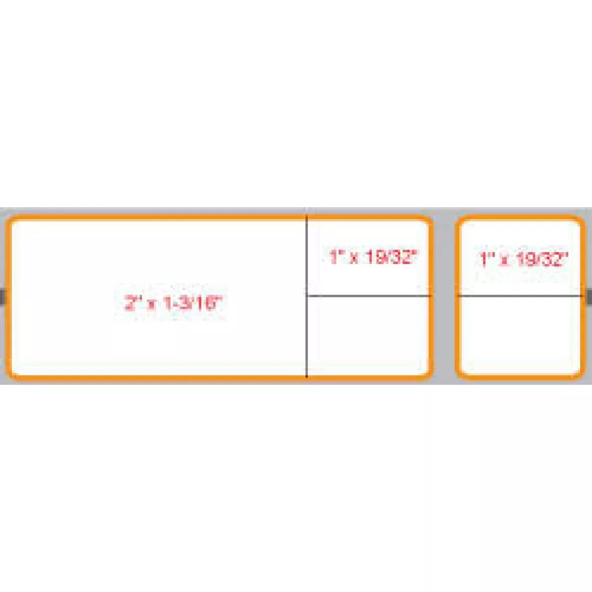 Label Misys/Sunquest Direct Thermal Paper Permanent 1 1/2" Core 4 1/8" X 1 3/16" Orange 1200 Per Roll, 8 Rolls Per Case