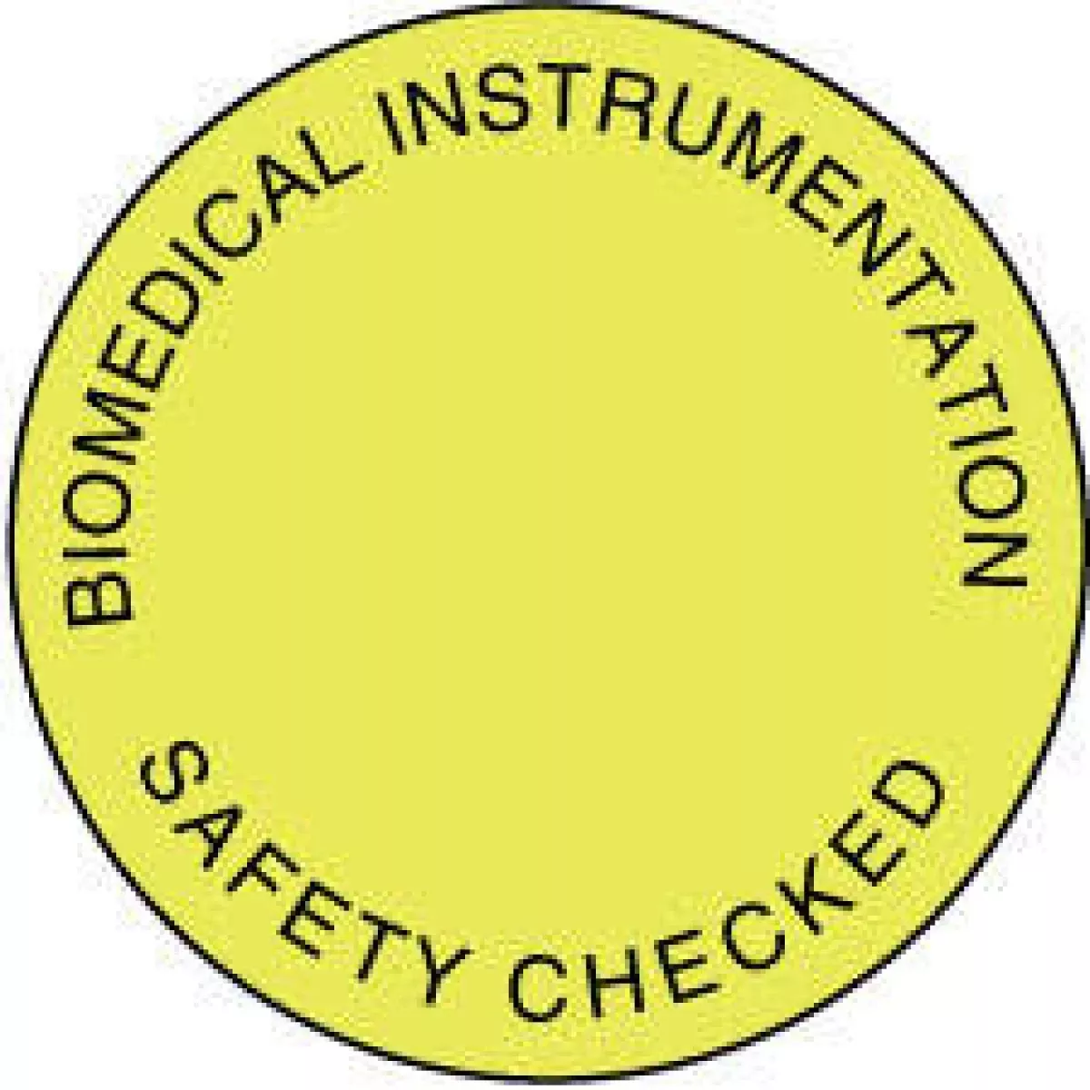 Label Paper Permanent Biomedical Instrument Fl. Yellow 1000 Per Roll