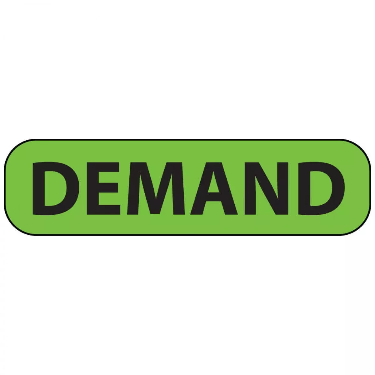 Label Paper Permanent Demand 1" Core 1 7/16" X 3/8" Fl. Green 666 Per Roll