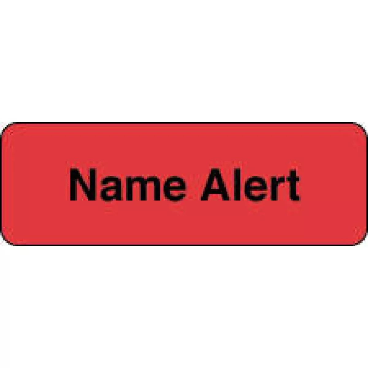 Label Paper Permanent Name Alert 1 1/2" X 1/2" Fl. Red 1000 Per Roll