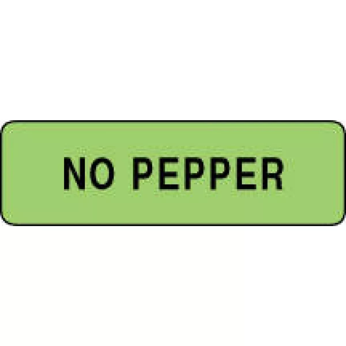Label Paper Permanent No Pepper 1 1/4" X 3/8" Fl. Green 1000 Per Roll