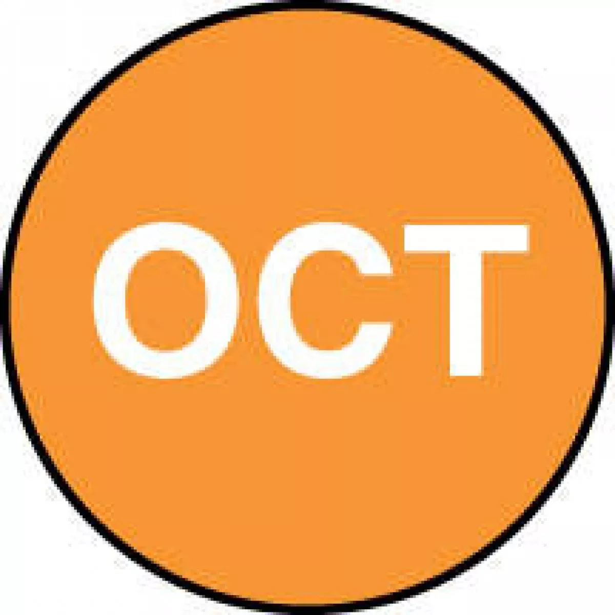 Label Paper Permanent Oct Orange 1000 Per Roll