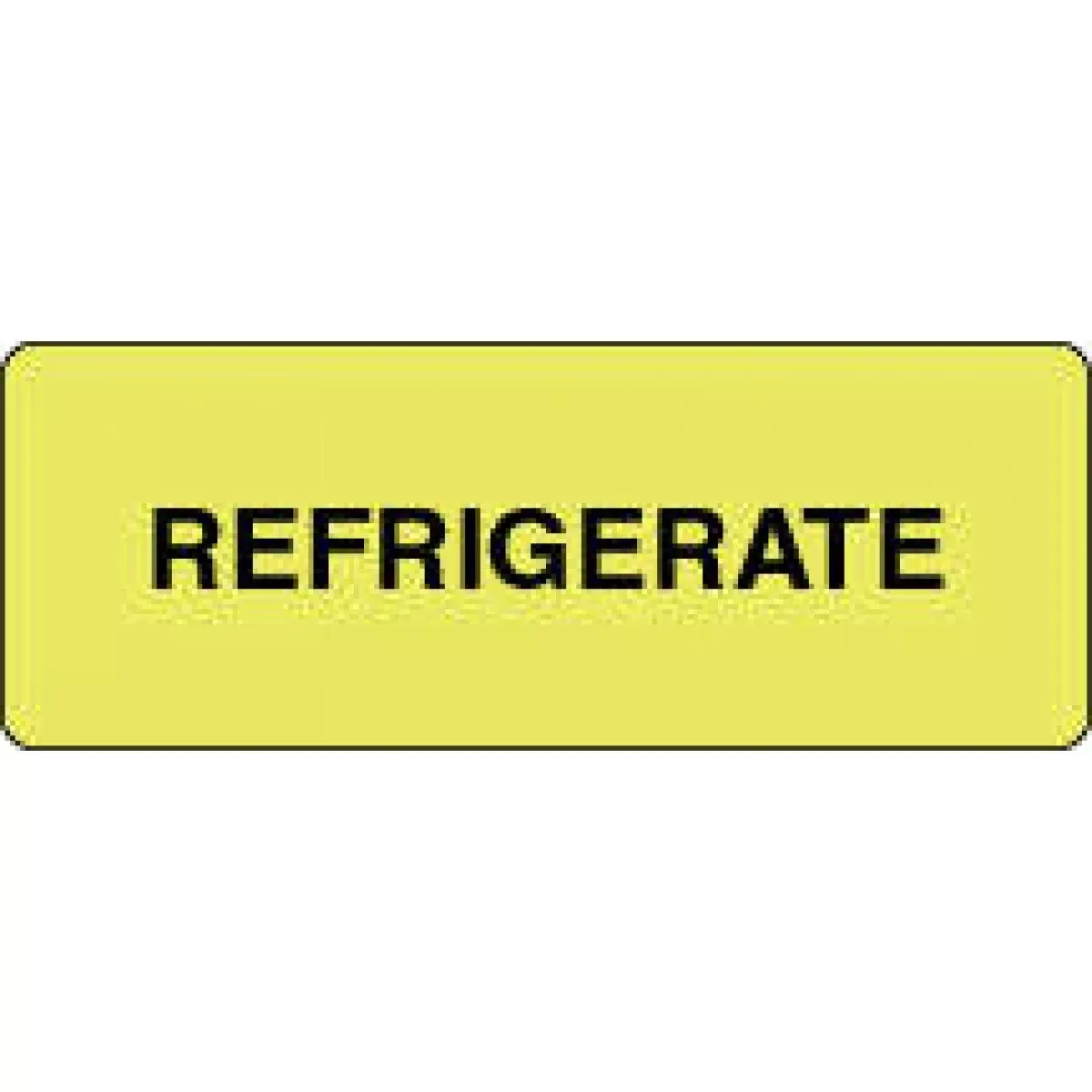 Label Paper Permanent Refrigerate 2" X 3/4" Fl. Yellow 1000 Per Roll