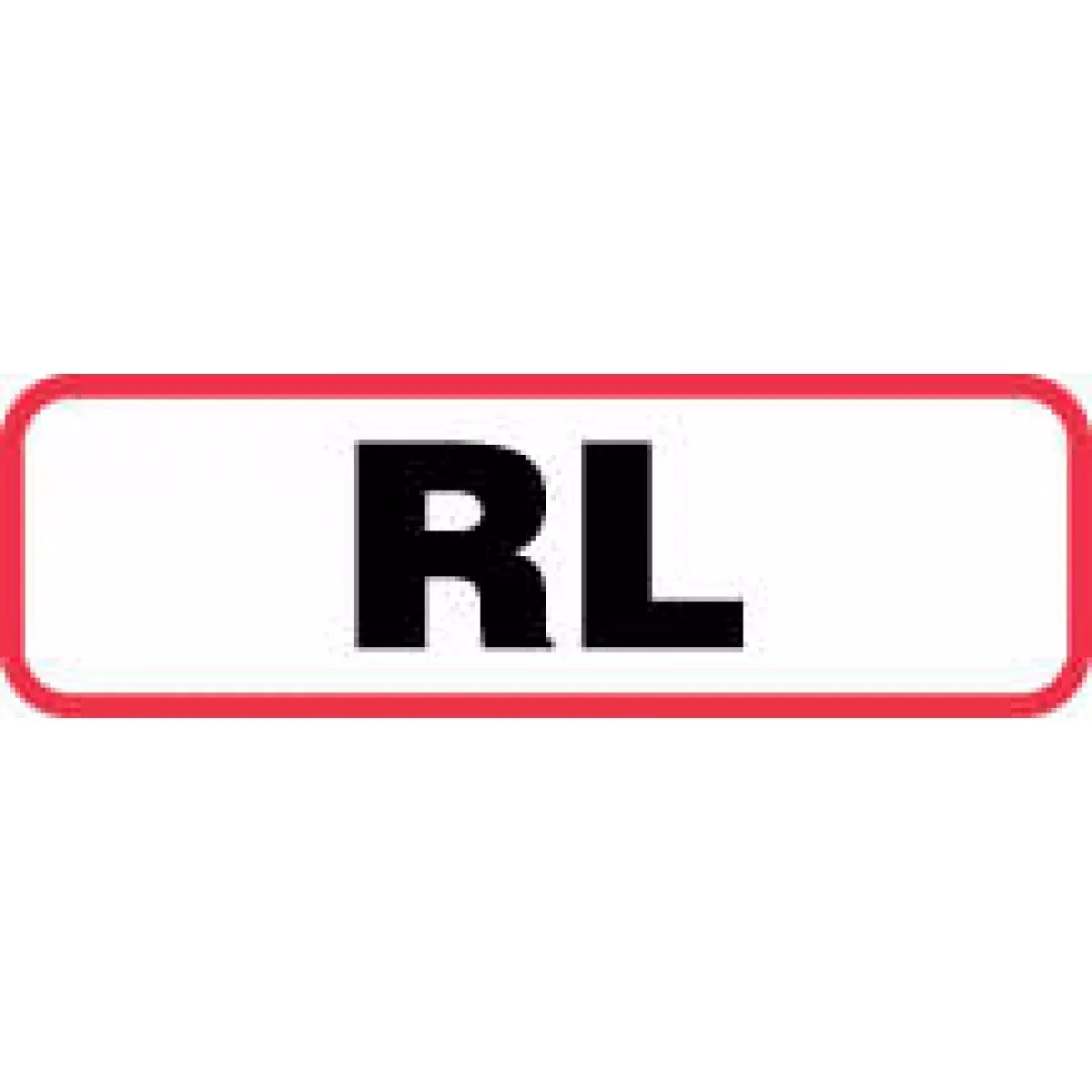 Label Paper Permanent Rl 1 1/4" X 3/8" White With Red 1000 Per Roll