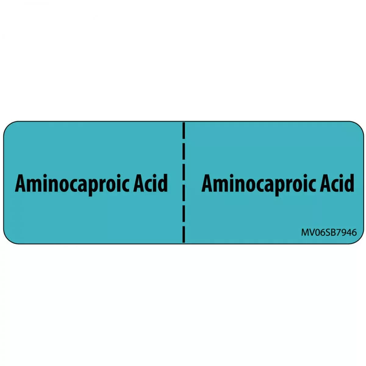Label Paper Removable Aminocaproic Acid 1" Core 2 15/16" X 1 Blue 333 Per Roll