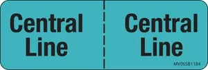 Label Paper Removable Central Line Central 1" Core 2 15/16" X 1 Blue 333 Per Roll