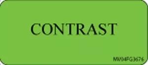 Label Paper Removable Contrast 1" Core 2 1/4" X 1 Fl. Green 420 Per Roll