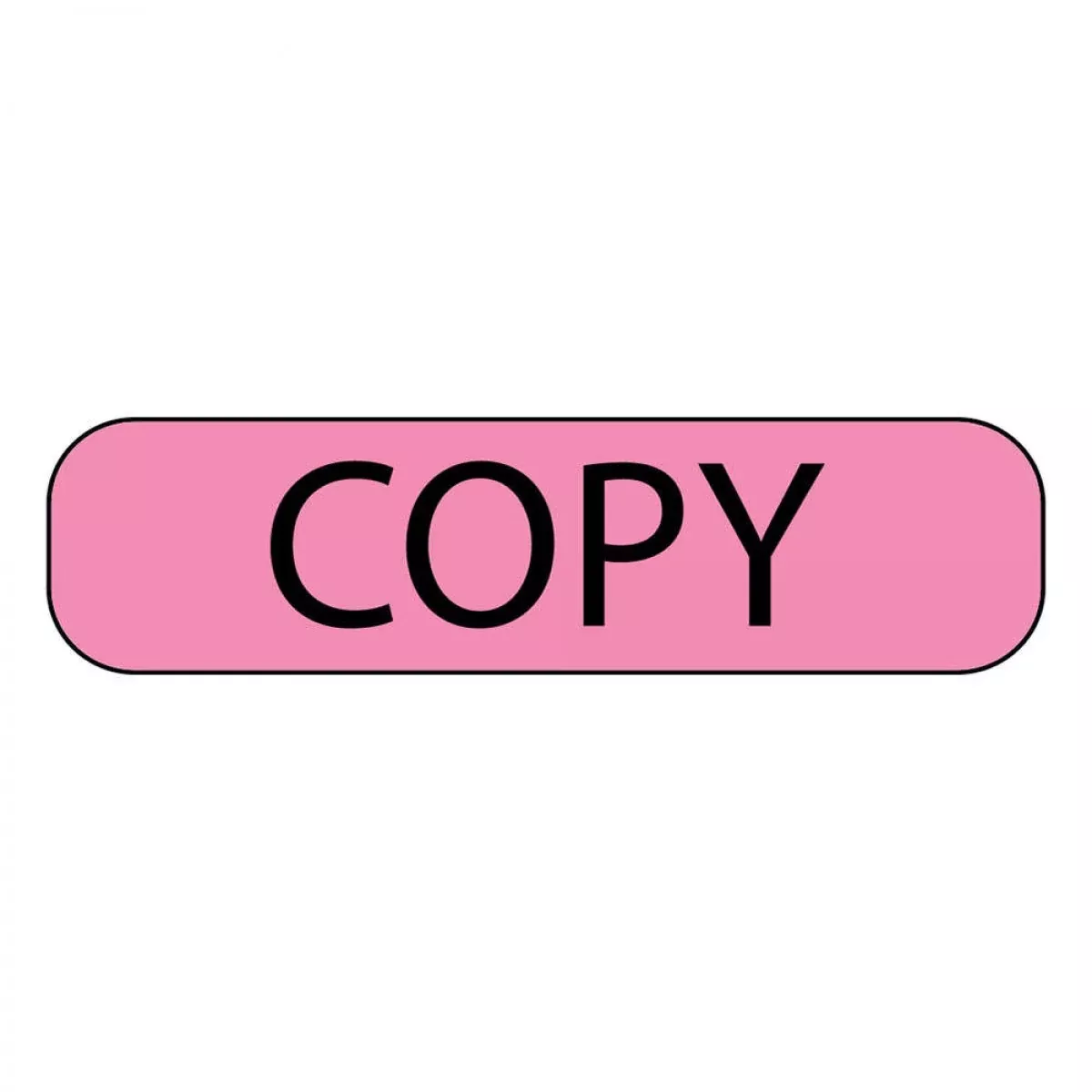 Label Paper Removable Copy 1" Core 1 7/16" X 3/8" Fl. Pink 666 Per Roll