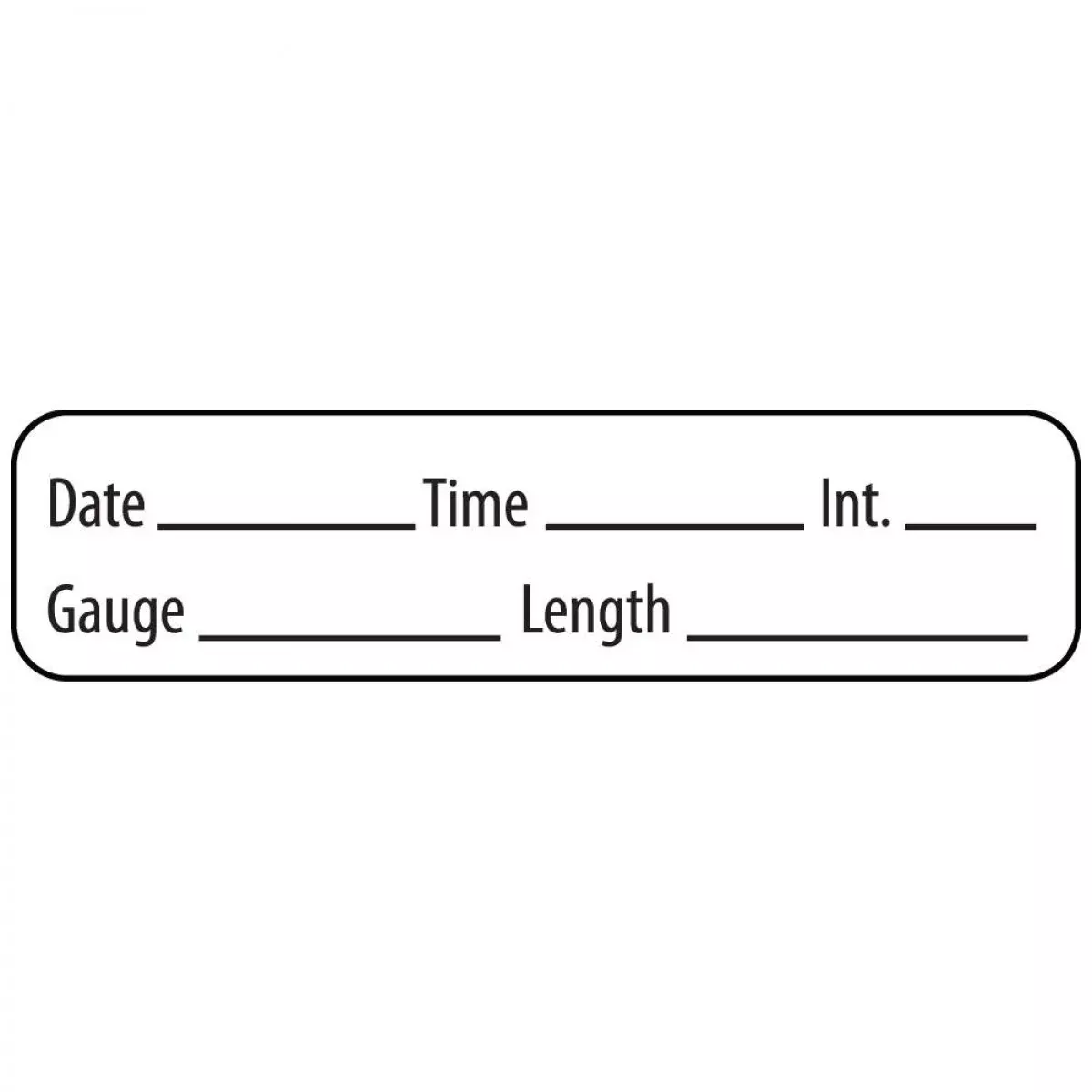 Label Paper Removable Date Time Int. Gauge 1" Core 1 1/4" X 5/16" White 760 Per Roll