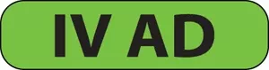 Label Paper Removable Iv Ad 1" Core 1 7/16" X 3/8" Fl. Green 666 Per Roll