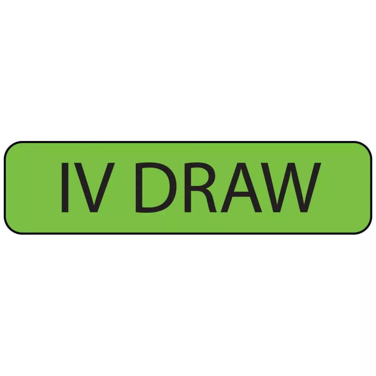 Label Paper Removable Iv Draw 1" Core 1 1/4" X 5/16" Fl. Green 760 Per Roll
