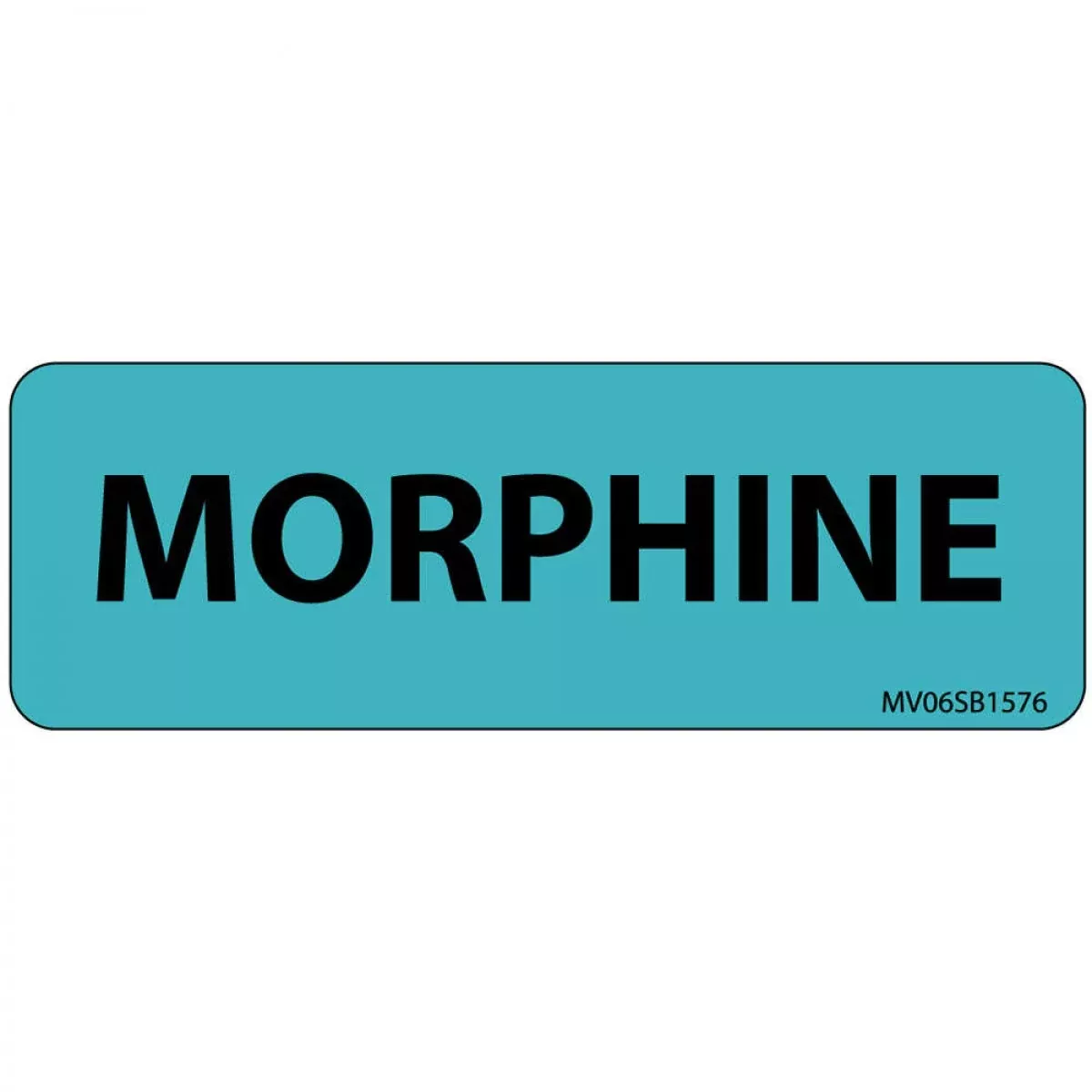 Label Paper Removable Morphine 1" Core 2 15/16" X 1 Blue 333 Per Roll