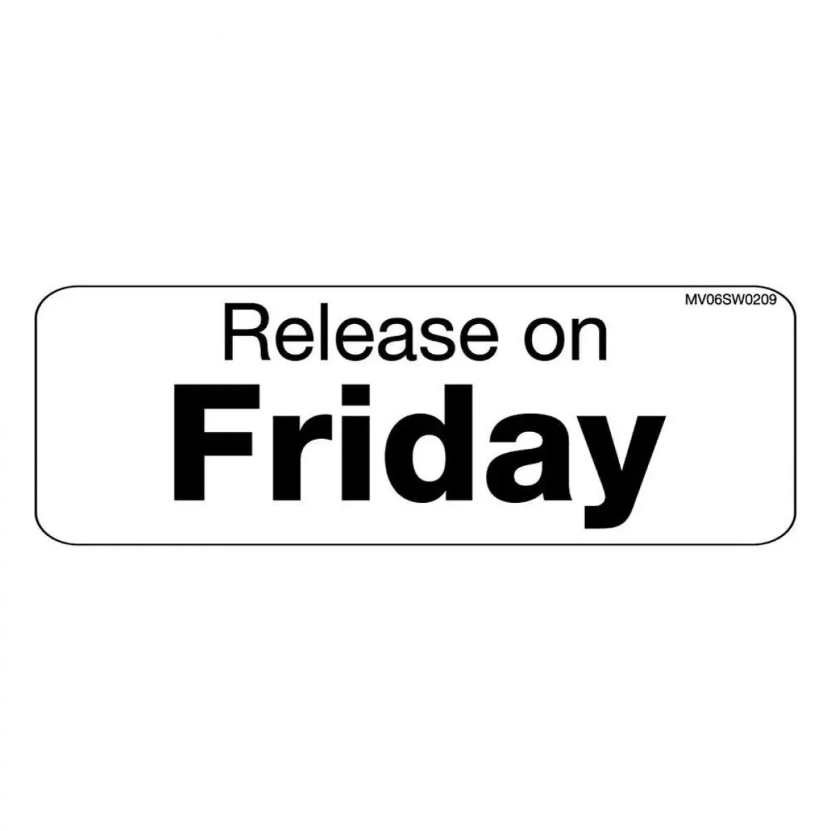 Label Paper Removable Release On Friday 1" Core 2 15/16" X 1 White 333 Per Roll