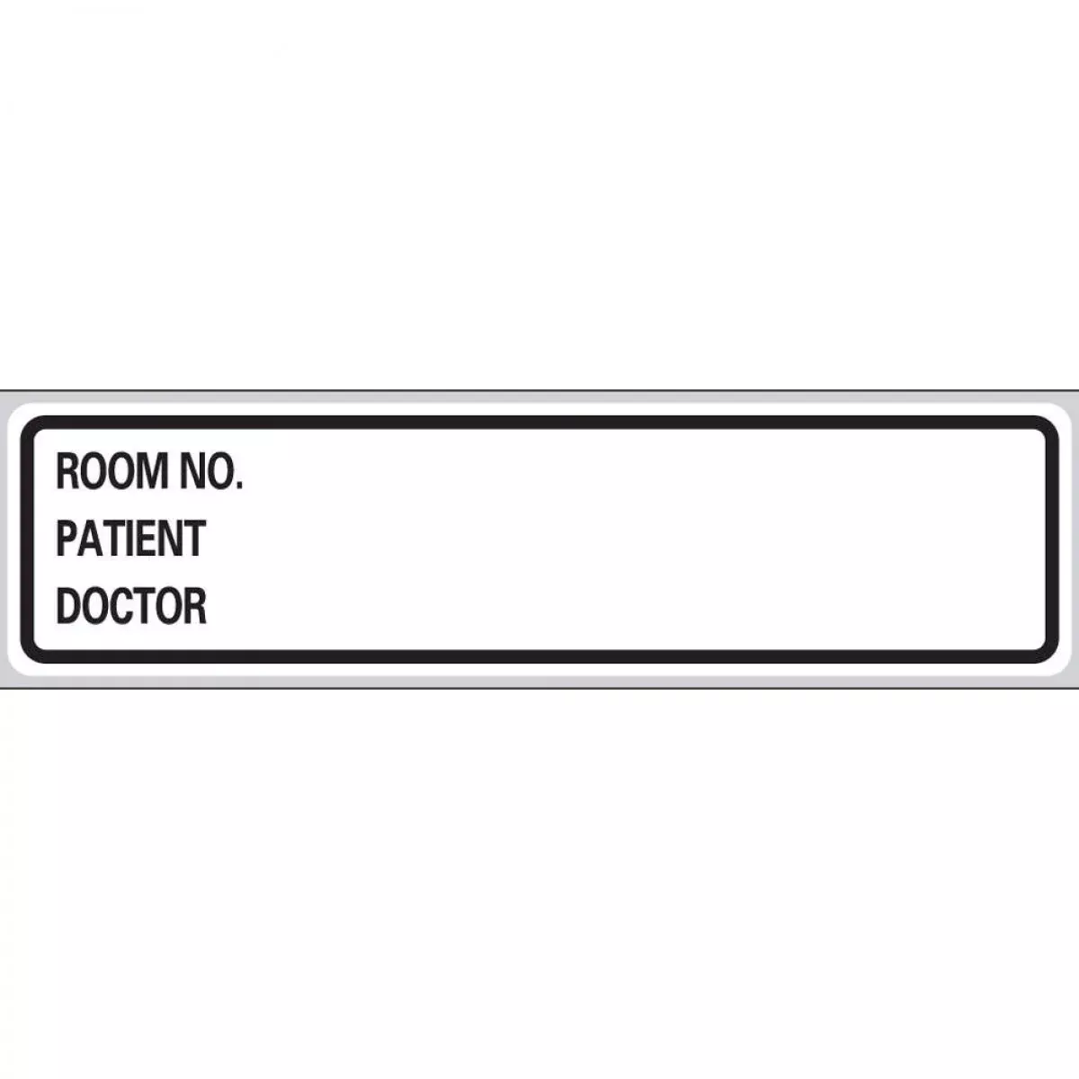 Label Paper Removable Room No. Patient 1" Core 5 3/8" X 1 3/8" White 200 Per Roll