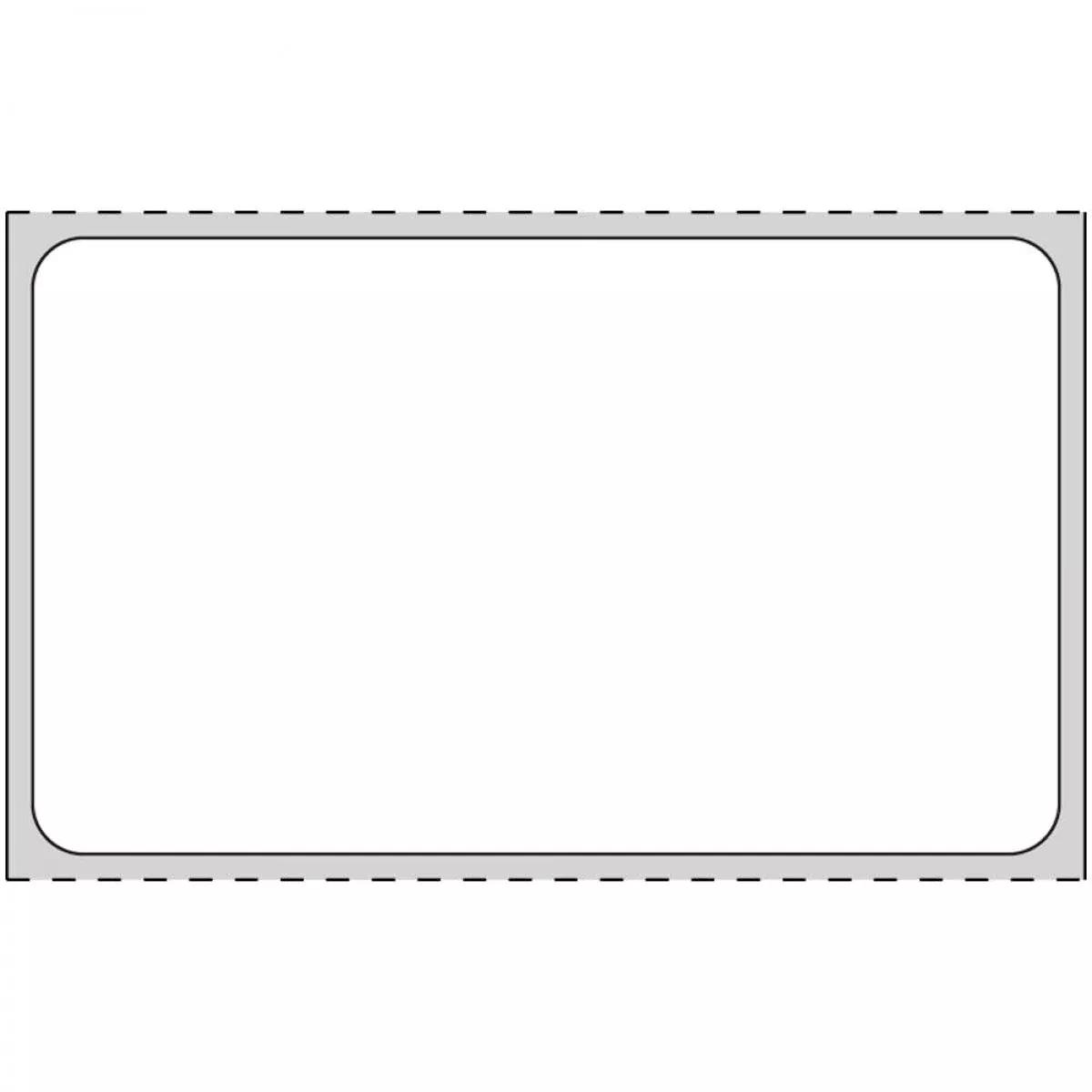 Label Thermal Transfer Paper Permanent 3" Core 2 1/2" X 1 1/2" White 3500 Per Roll, 8 Rolls Per Case