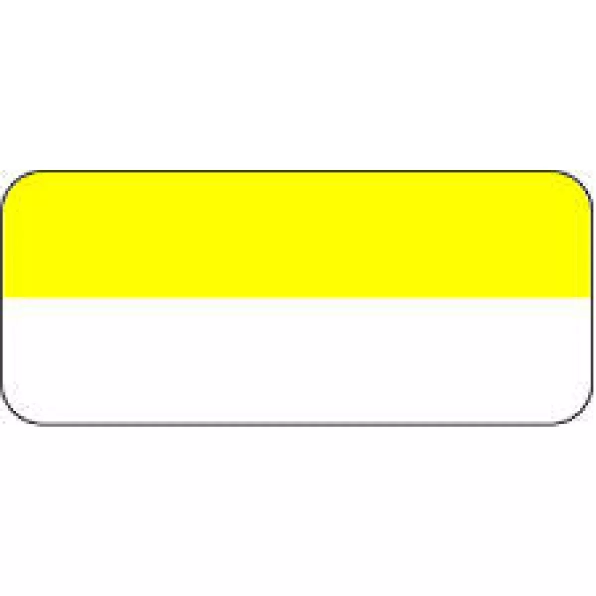 Label Thermal Transfer Piggyback Paper Permanent 2 3" Core 1 3/4" X 3/4" White With Yellow 8000 Per Roll