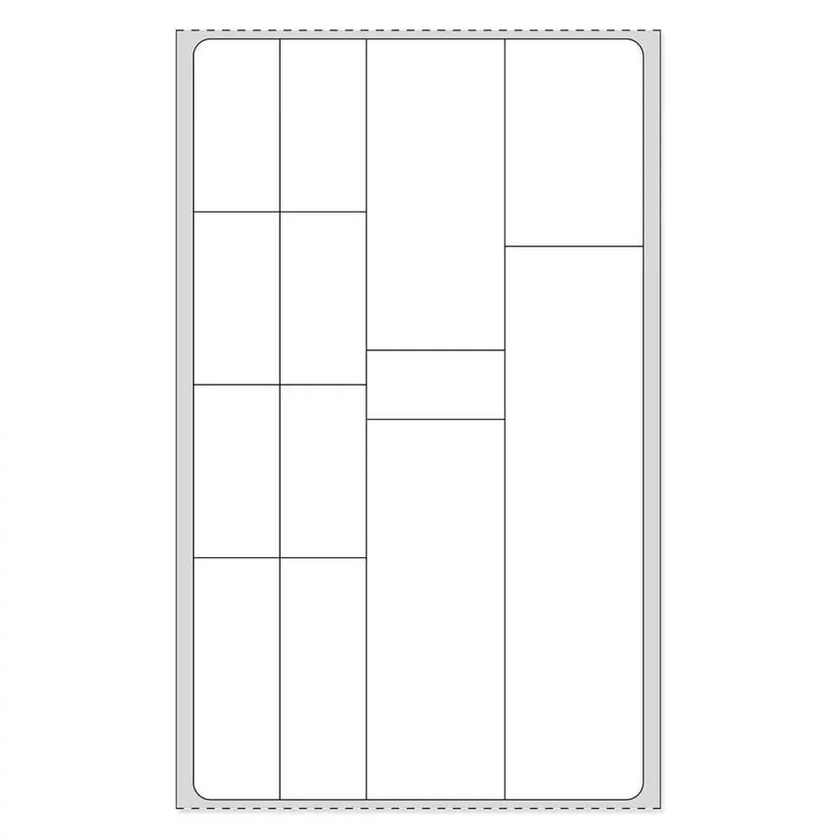 Label Va Direct Thermal Paper Permanent 3" Core 3 1/4" X 5 1/2" White 1000 Per Roll, 4 Rolls Per Case