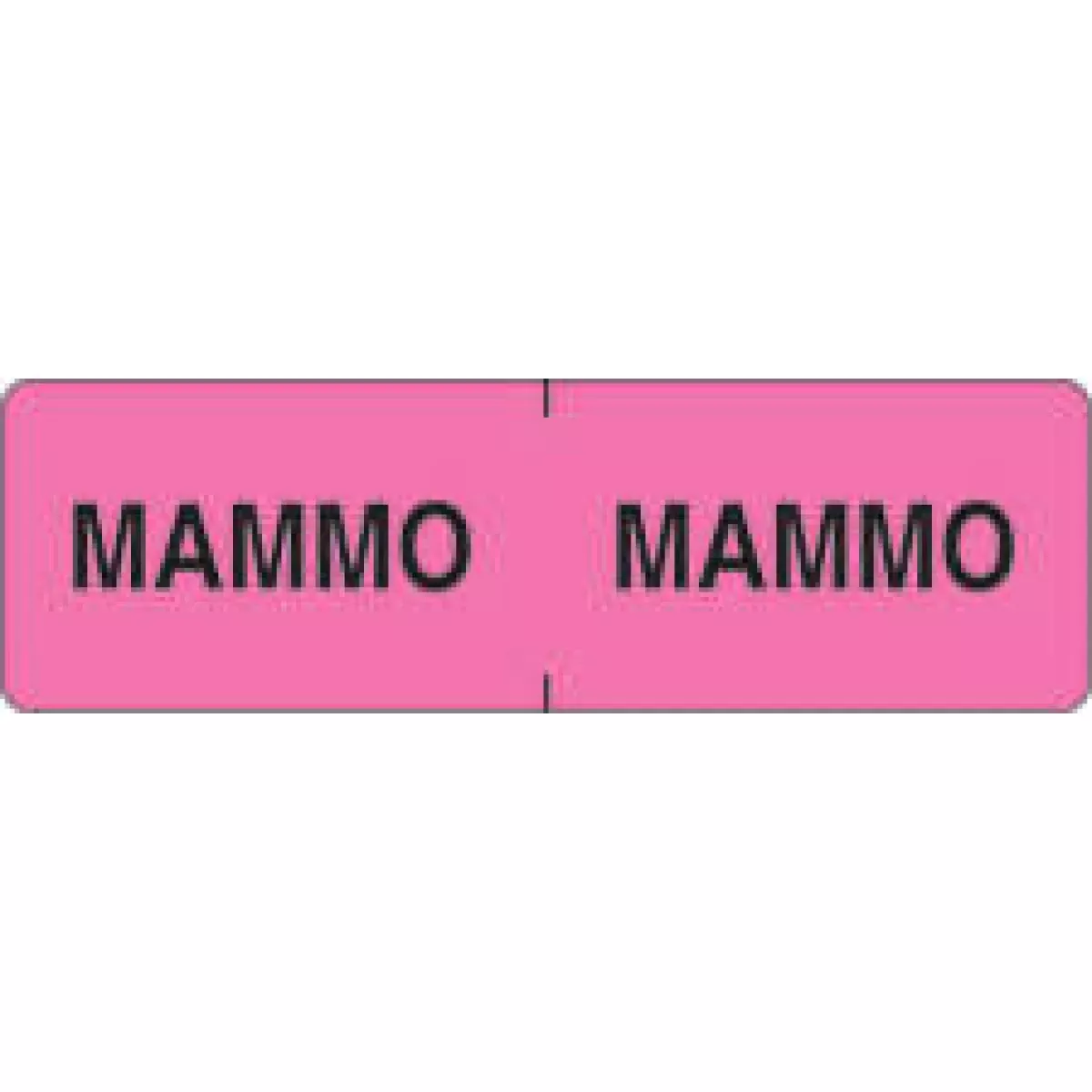 Label Wraparound Paper Permanent Mammo Mammo 2 7/8" X 7/8" Fl. Pink 1000 Per Roll