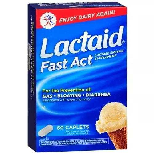 Lactaid Fast Act Lactase Enzyme Dietary Supplement