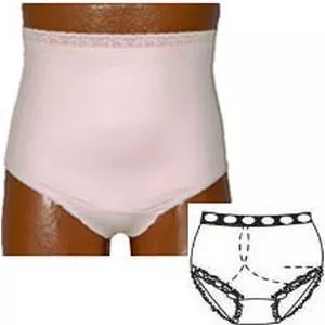 Ladies Basic with Snap Closure, X-Large, Right, Soft Pink