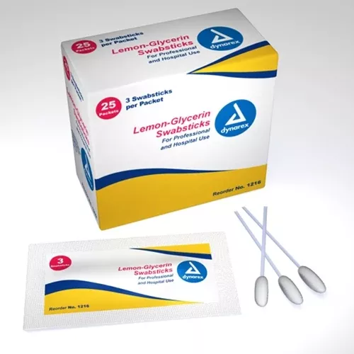 Lemon-Glycerin Swabsticks