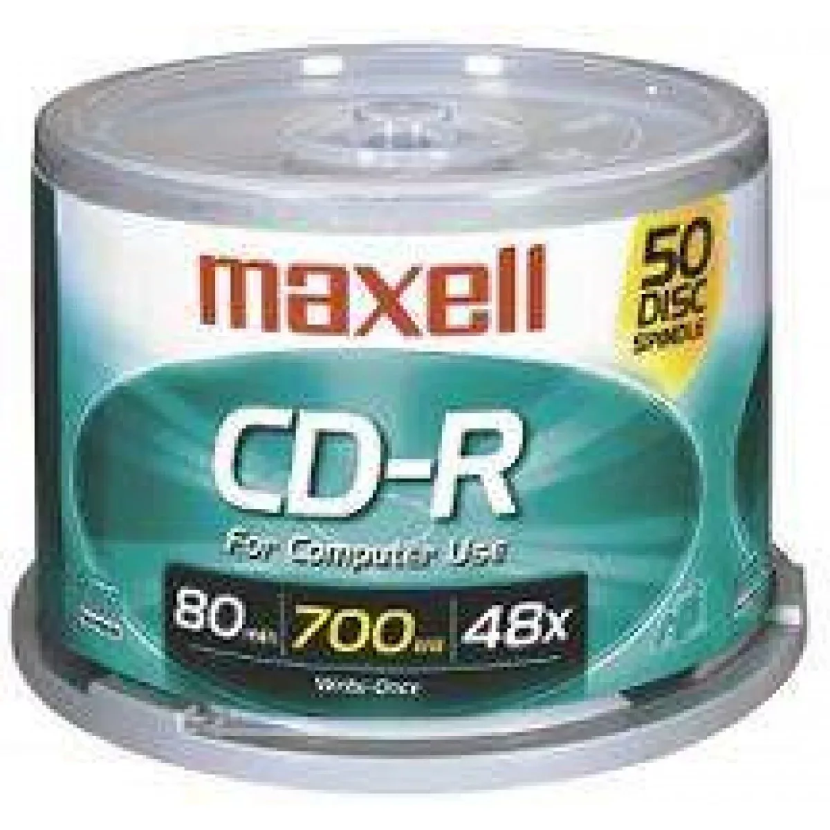 Maxell Cd-R 80Min, 48X General Use Silver 700Mb - 50 Per Pack