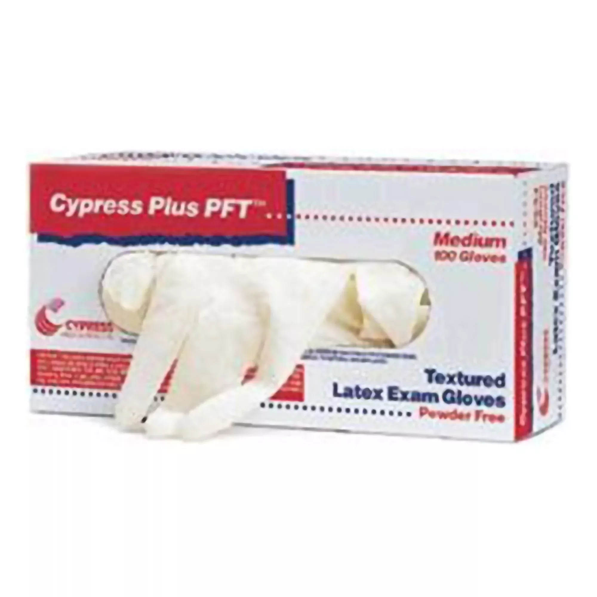 McKesson 23-96 Cypress Plus PFT Latex Exam Glove, Large, Ivory