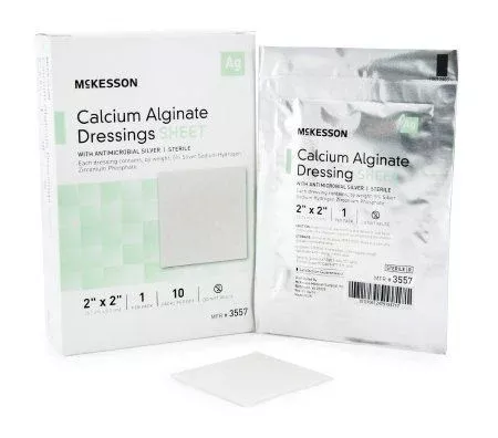 McKesson Calcium Alginate Dressing, 2 x 2-Inch, Sterile