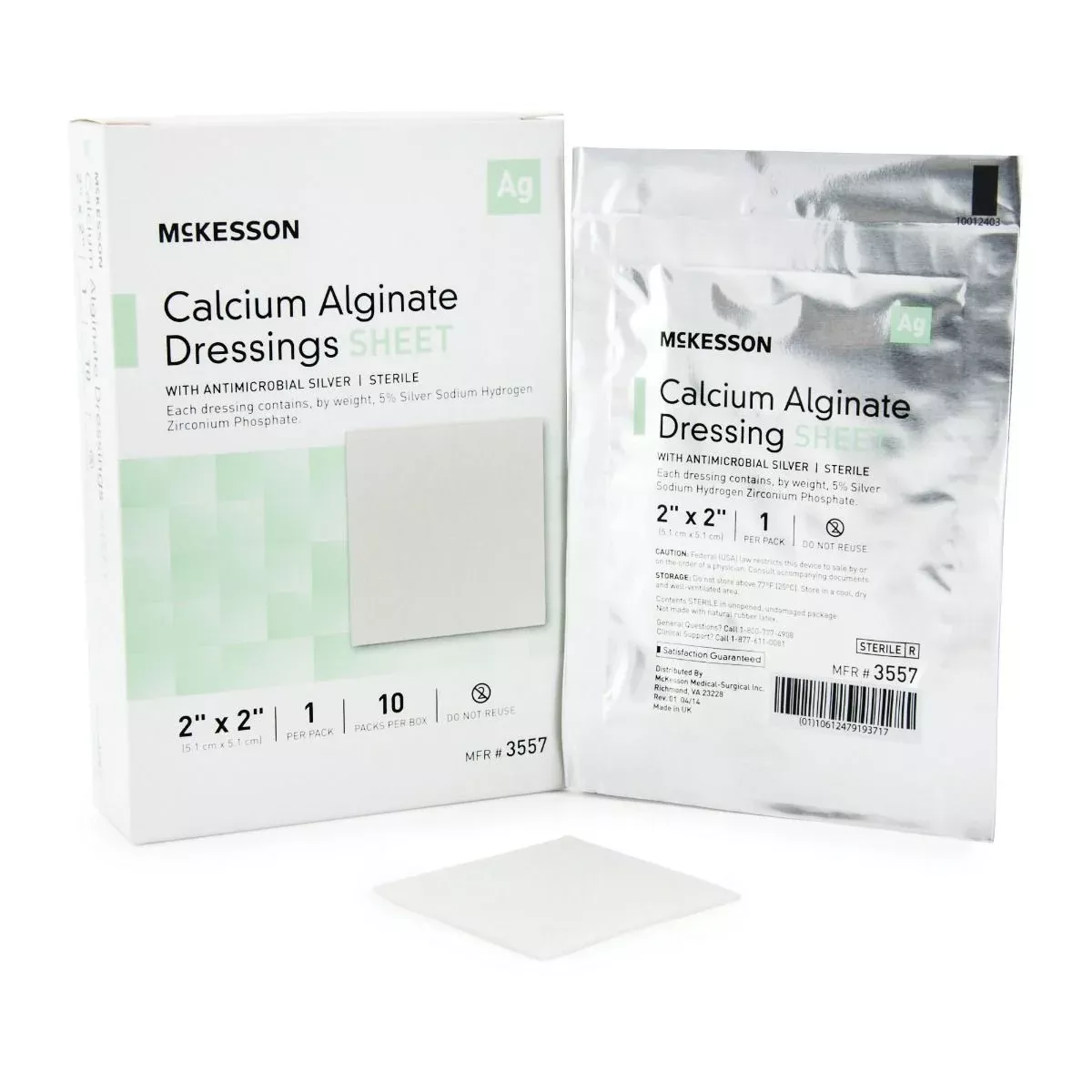 McKesson Calcium Alginate Wound Dressing with Silver