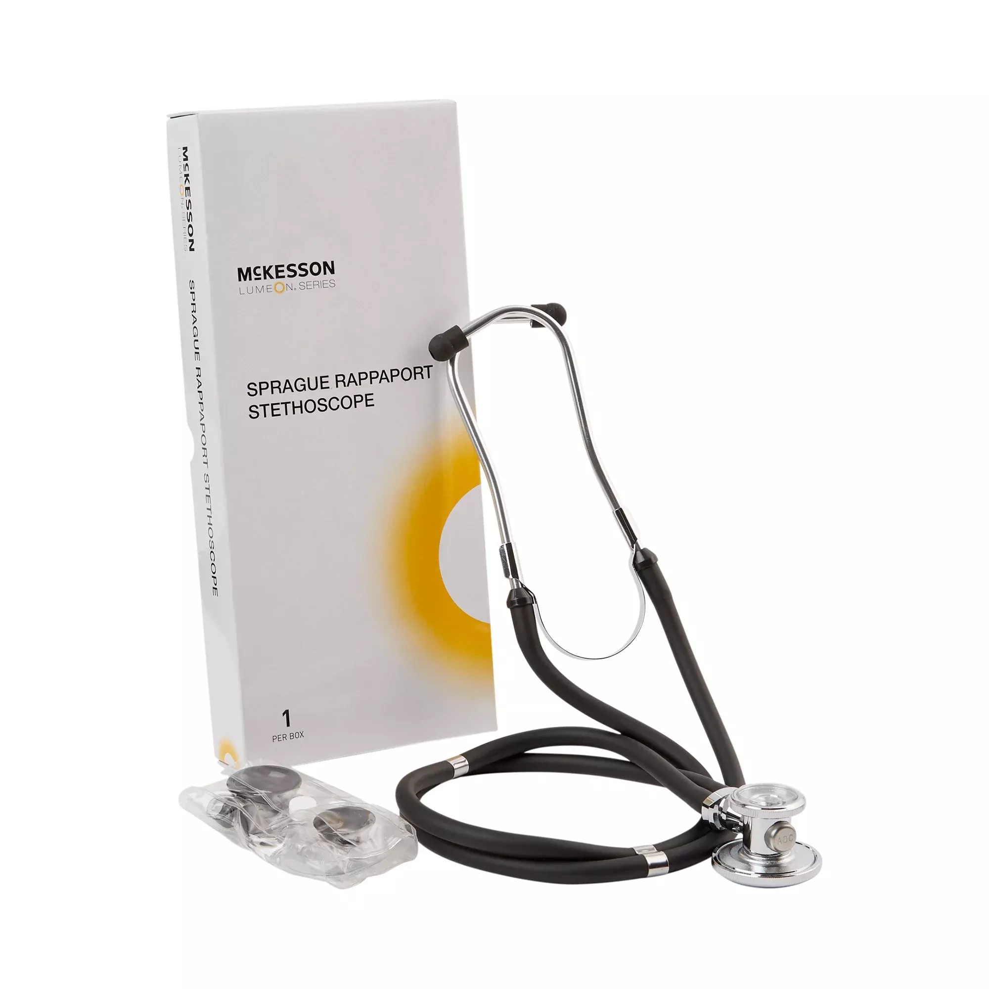 McKesson Lumeon Sprague Rappaport Stethoscope Double Lumen Black 641BKGM