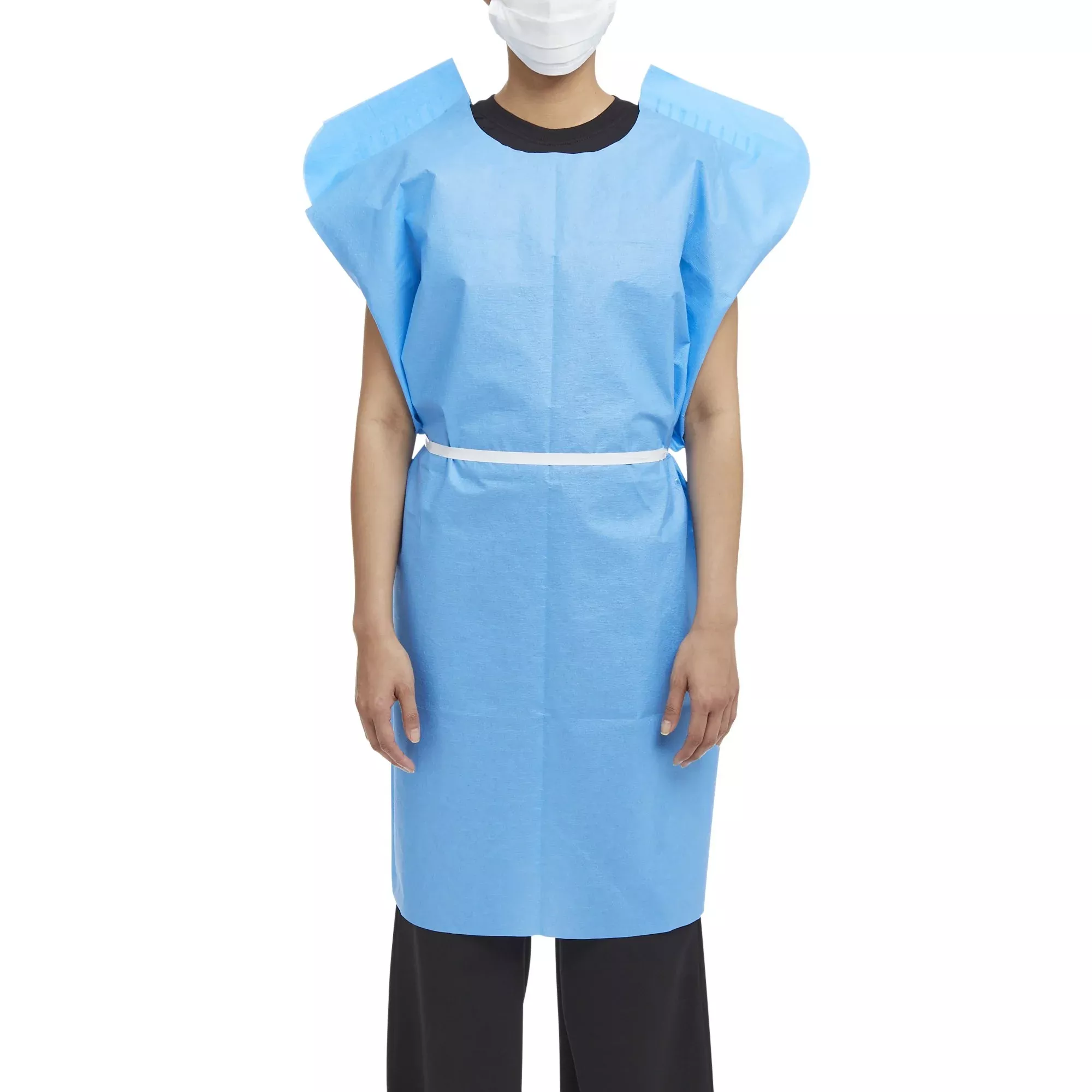 McKesson Patient Exam Gown, One Size Fits Most, Blue