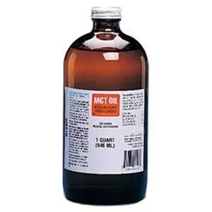 MCT Oil Medium Chain Triglycerides Unflavored 1 qt Glass Bottle