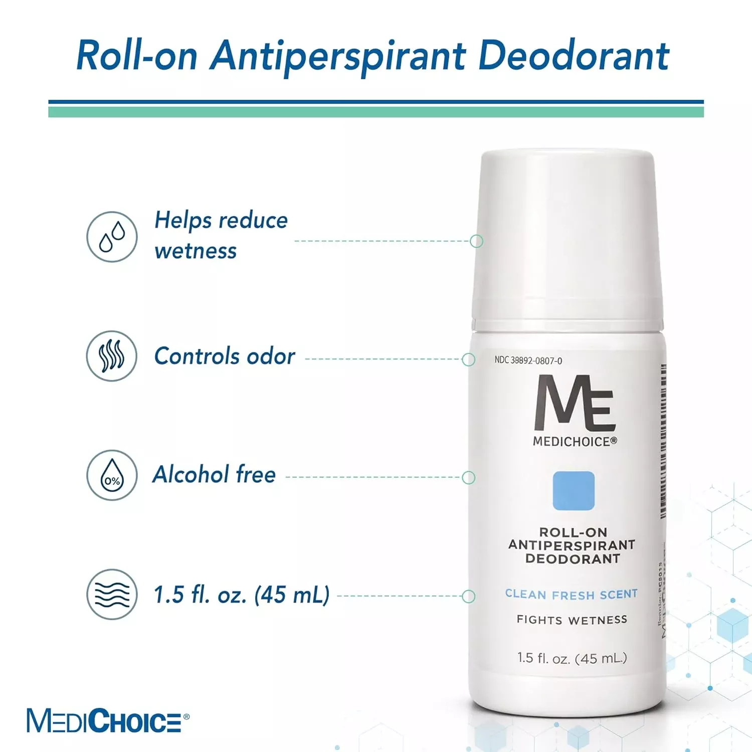 ME MediChoice Roll On Antiperspirant Deodorant (PC5015)
