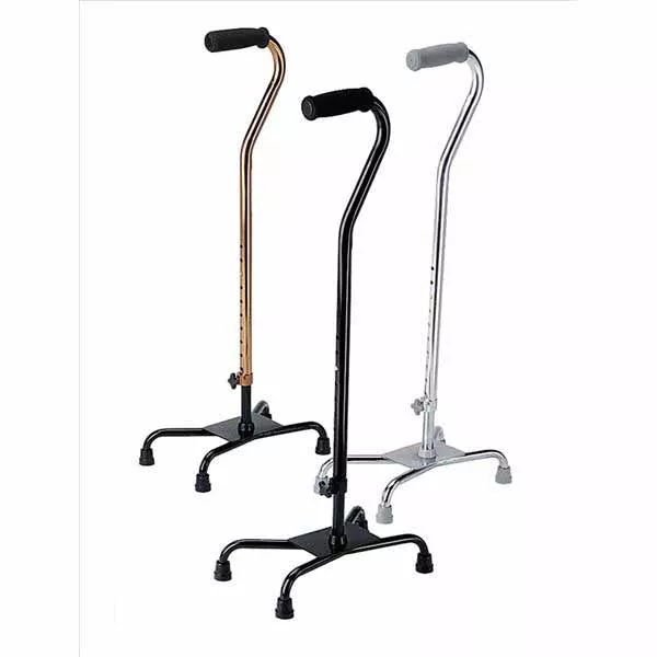 Medline Aluminum Quad Canes, Chrome (MDS86222CHR)