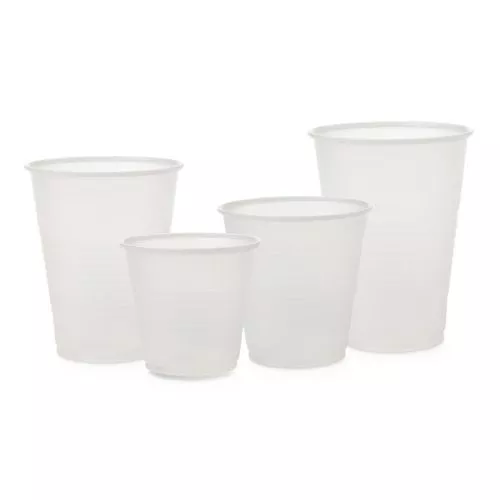 Medline Disposable Cold Plastic Drinking Cups - Transparent