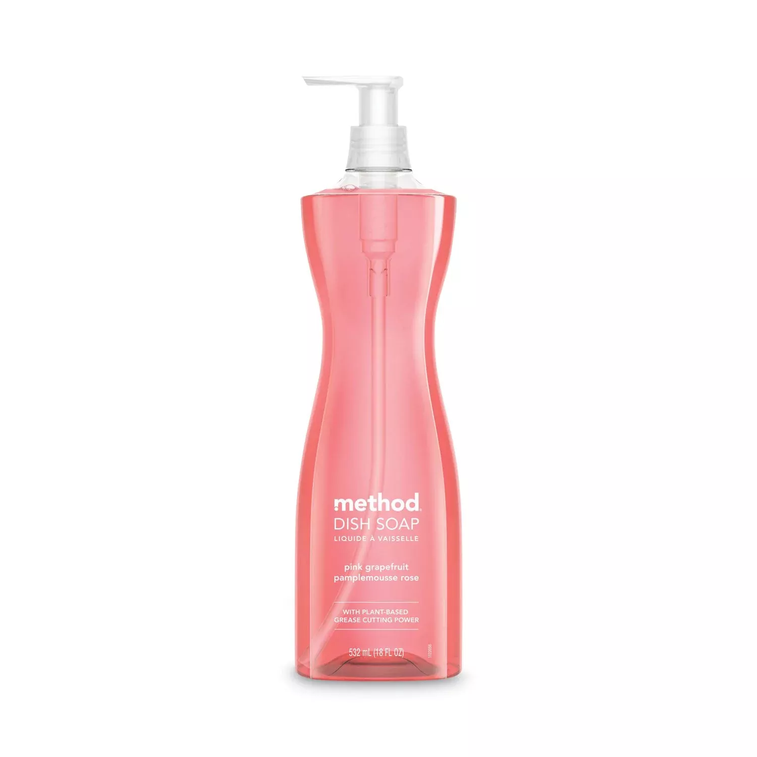 Method Dish Soap Pump, Hour-Glass Bottle Shape, Pink Grapefruit Scent, 18 oz Pump Bottle