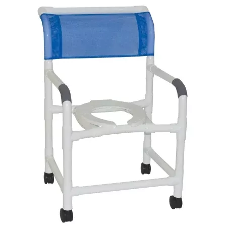 MJM International Commode / Shower Chair 100 Series PVC Frame - M-761255-598 - Each