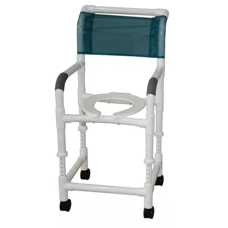MJM International Shower Chair MJM International Push Handle PVC Frame Mesh Back - M-1008670-670 - Each