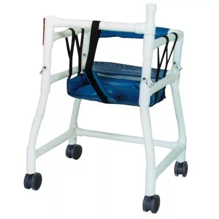 MJM International Walker Chair Adjustable Height Adapt A Walker PVC Frame 250 lbs. Weight Capacity 19 to 22 Inch Seat Height - M-1008635-4975 - Each