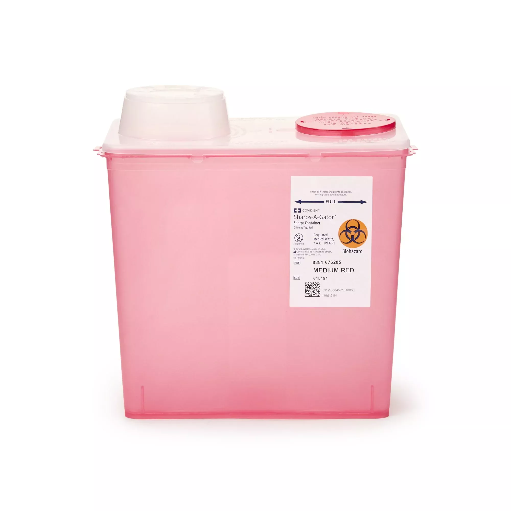 Monoject™ Multi-purpose Sharps Container, 2 Gallon, 10.9 x 10½ x 6¾ Inch