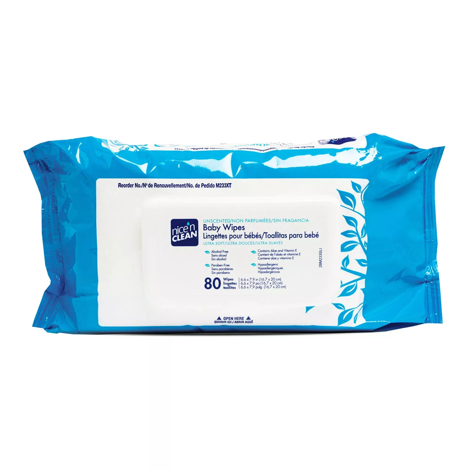 Nice'n Clean Unscented Baby Wipes, Soft Pack