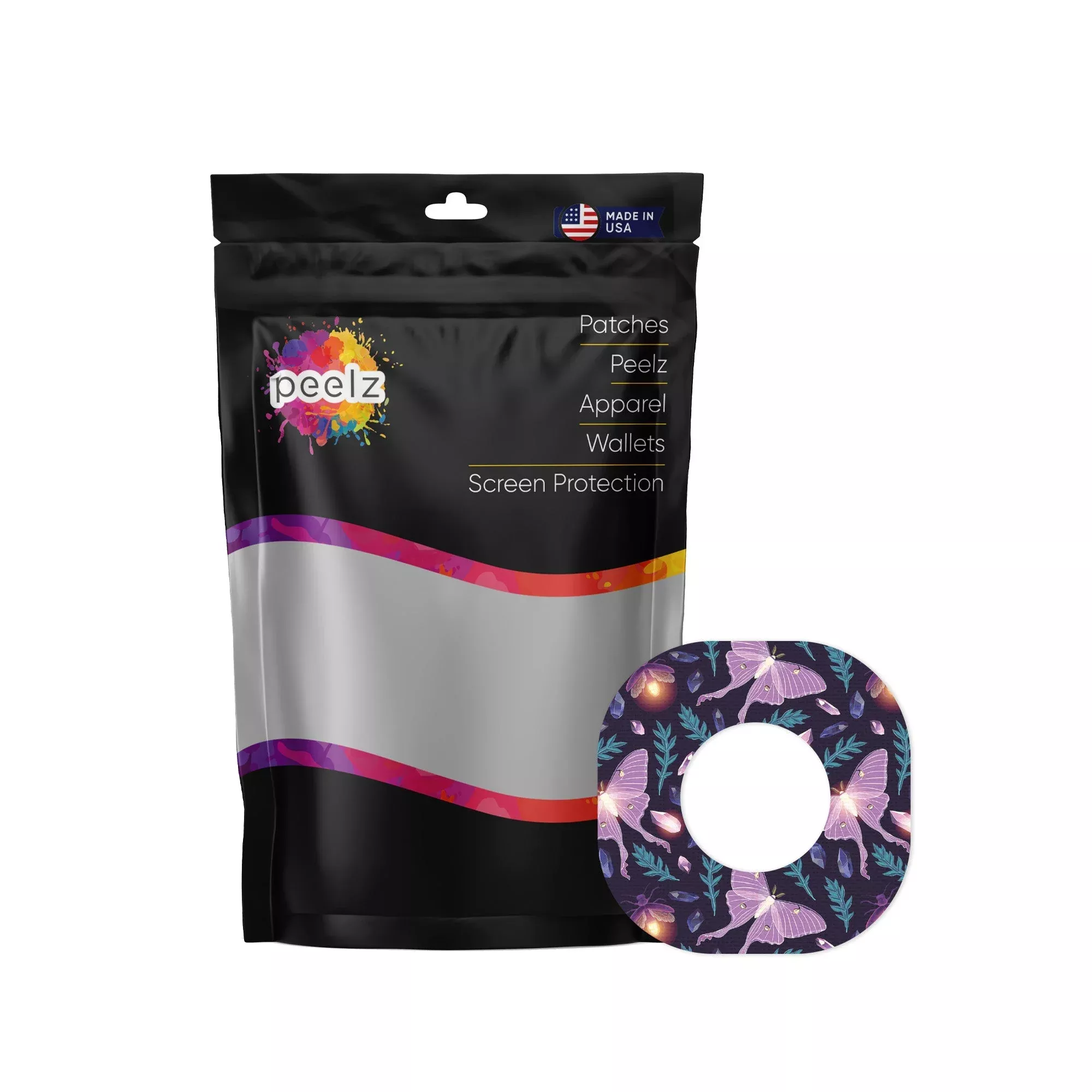 Night Garden Dexcom G7 and Stelo Patch Tape - Pump Peelz