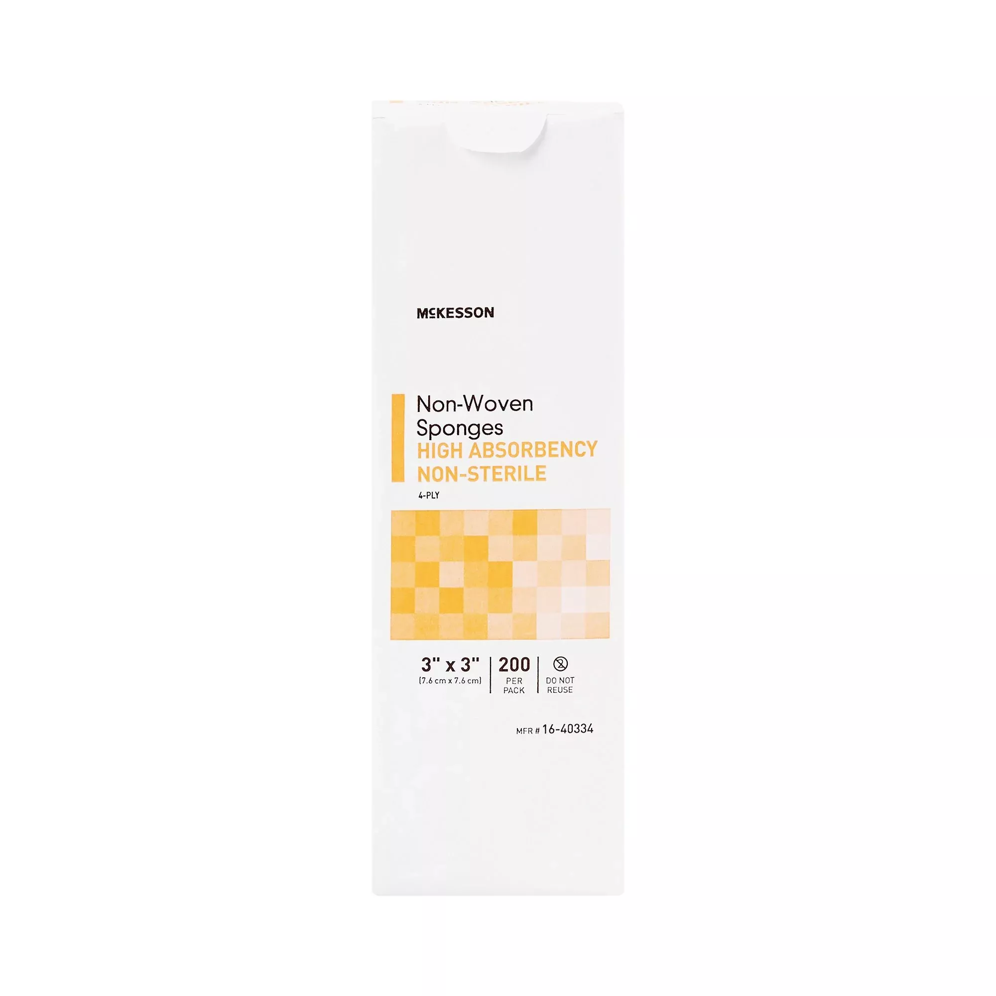 Nonwoven Sponge McKesson 3 X 3 Inch 4-Ply NonSterile
