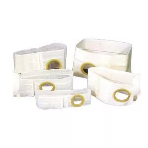 Nu-Form 8" Beige Support Belt Prolapse Strap 3-3/8" Opening Placed 1-1/2" From Bottom, Large, Left