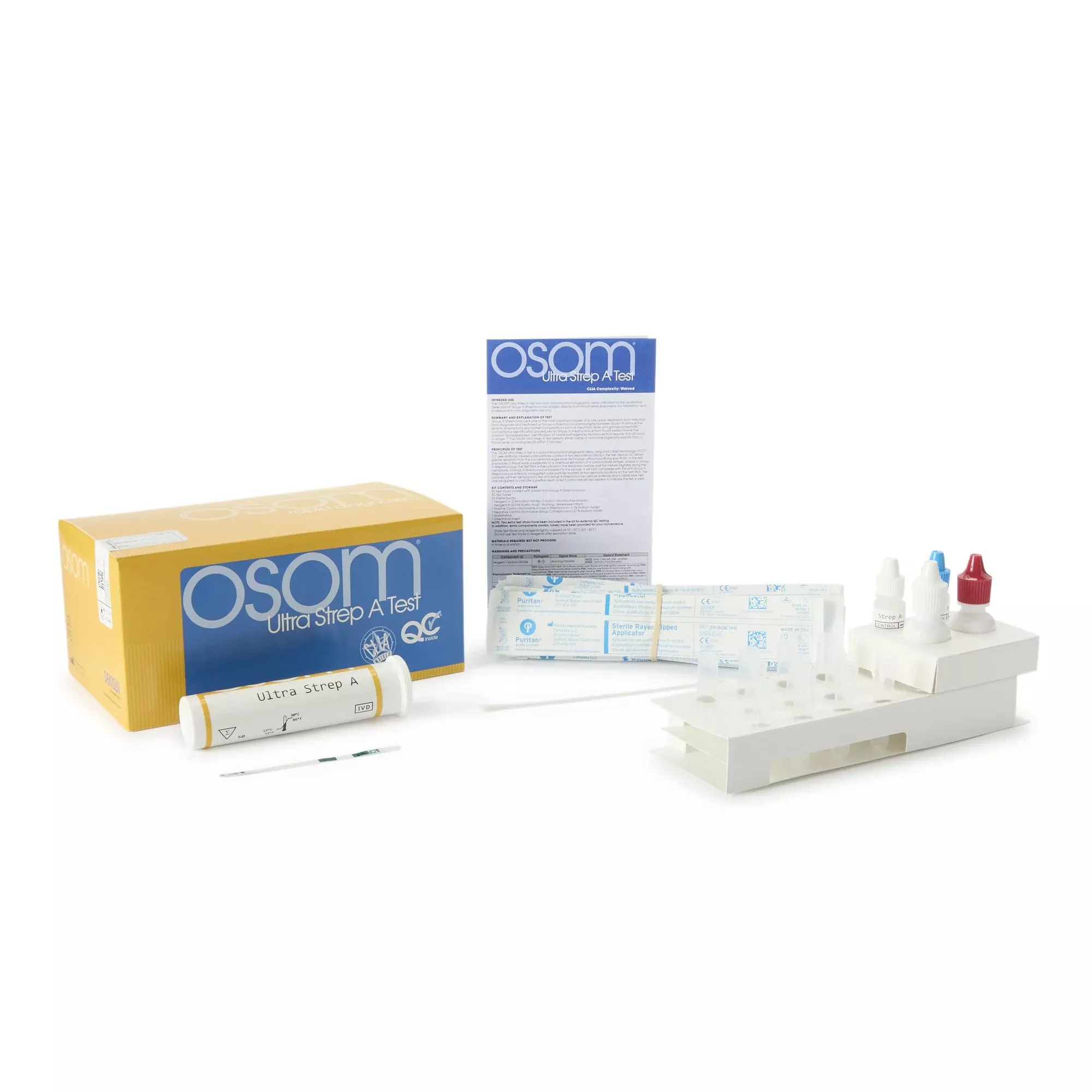 OSOM Ultra Strep A Infectious Disease Immunoassay Respiratory Test Kit