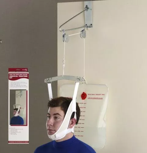 OTC Cervical Traction Kit with Over Door Head Halter