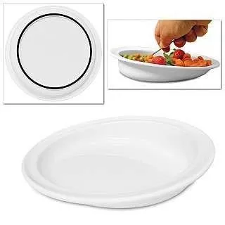 Parsons Scoop Plate 9", White, Round