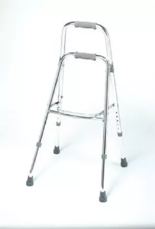 Patterson Medical Supply Folding Walker Adjustable Height Days Aluminum Frame 300 lbs. Weight Capacity 29-1/2 to 34-1/2 Inch Height - M-868270-2449 - Each